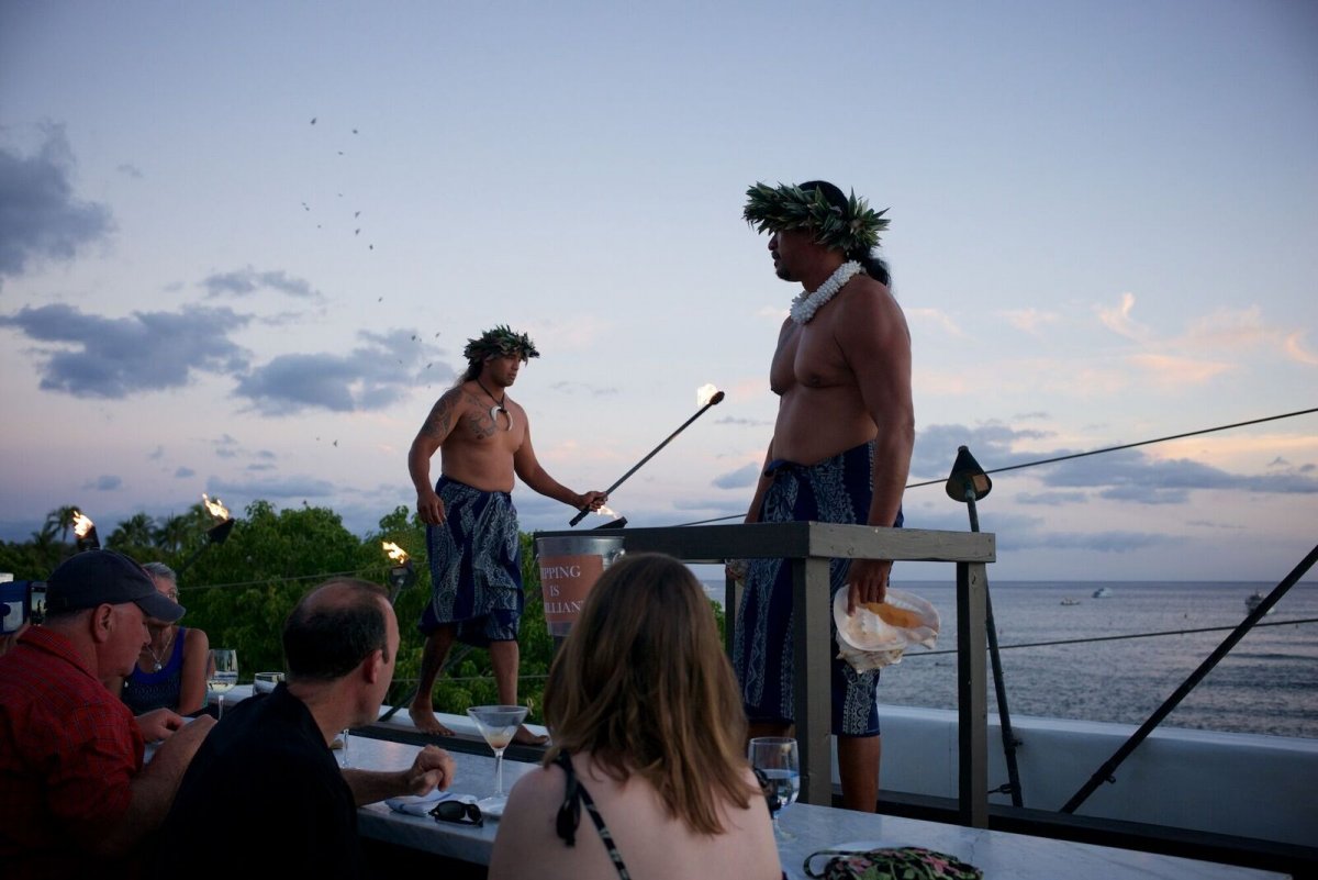 Fleetwood's on Front St. Lahaina Maui Sunset Ceremony, Fleetwood's on Front St. Lahaina Maui View, Exotic Estates, Vacation Rental