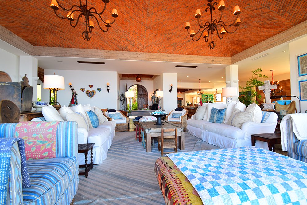 Exotic Estates Cabo Turquoise Villa Living Room - JDR