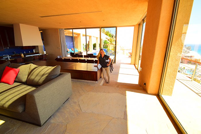 Villa Cabo Bellissima Shanon Living Room, Cabo Villas, Cabo Villa Inspections, Exotic Estates, Vacation Rentals