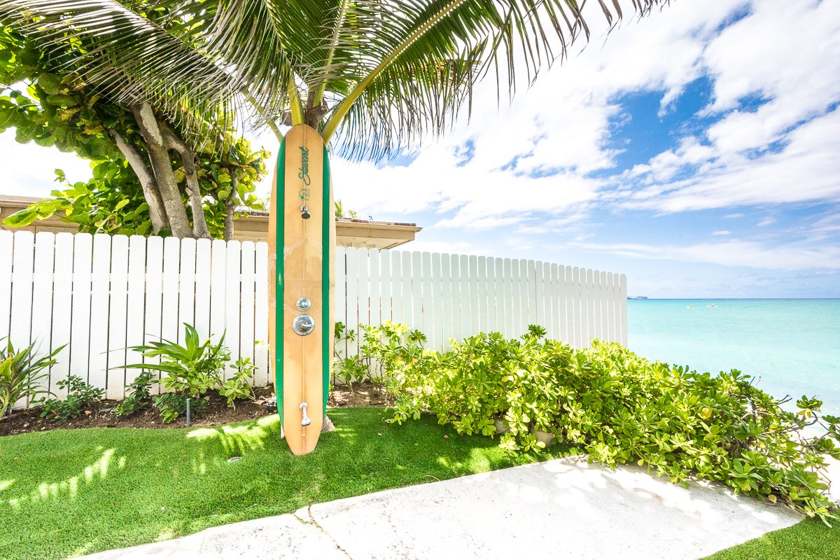 Exotic Estate Oahu Vacation Rentals Surfboard Shower