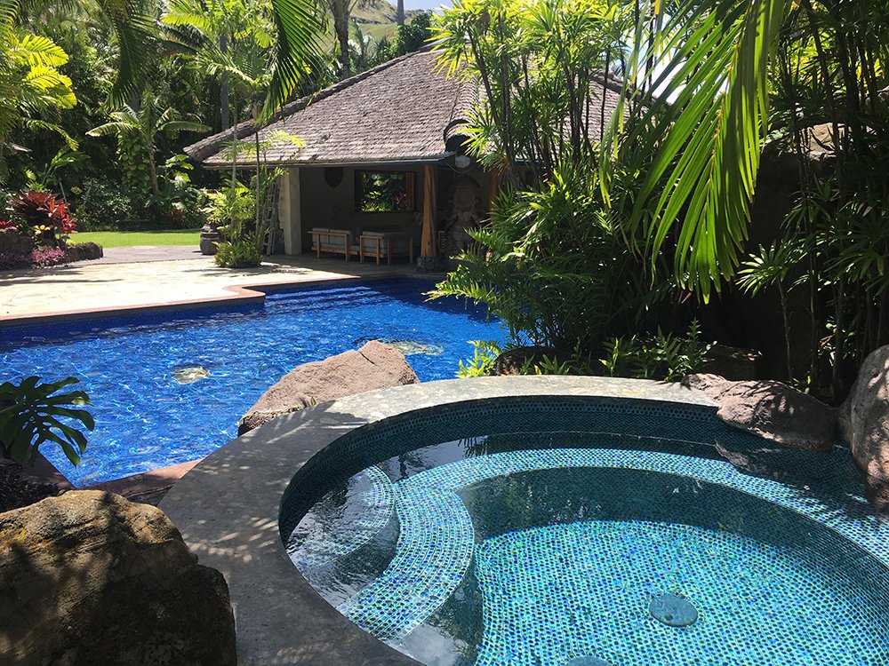 Exotic Estates Oahu Villa - Paul Mitchell Lanikai Villa - Pool