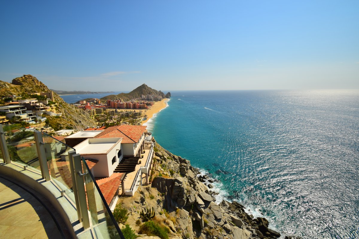 View from Cabo San Lucas luxury villa towards Lands End - by John Di Rienzo