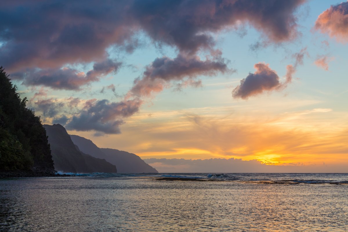 Na Pali Coast near Ke'e Beach, Kauai