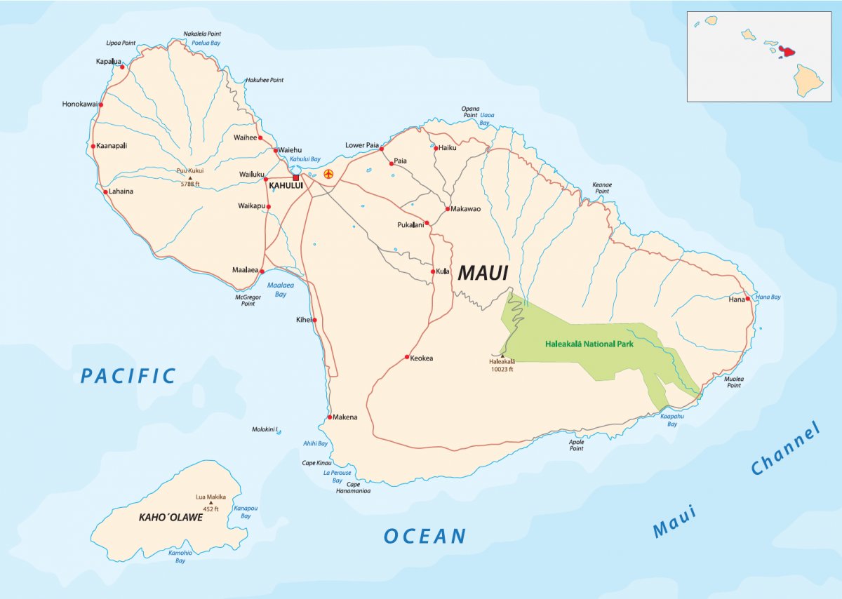 Map of Maui