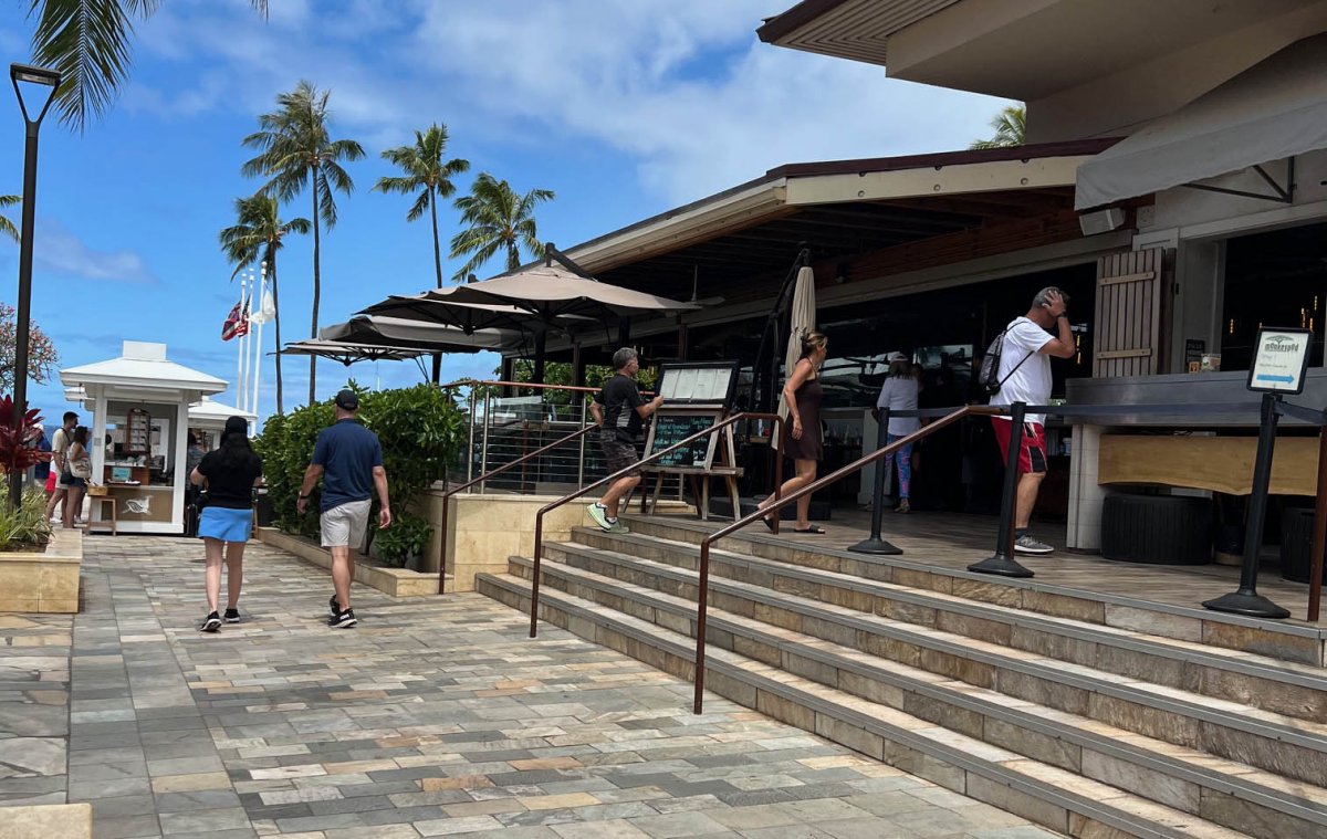 Monekypod's Whalers Village location in Ka'anapali on Maui. 