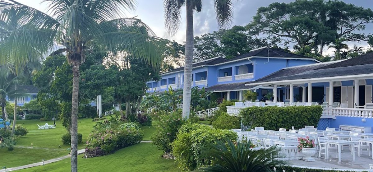 Jamaica Inn view of restaurant dining area in Ocho Rios.