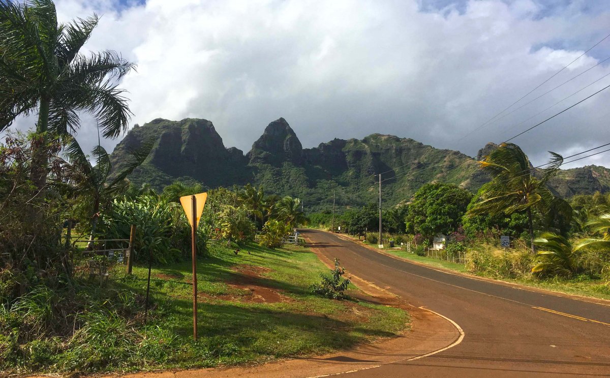 Kauai view of the sleeping giant