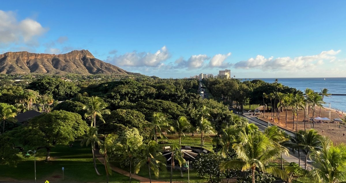 Diamond Head View from Waikiki - John Di Rienzo