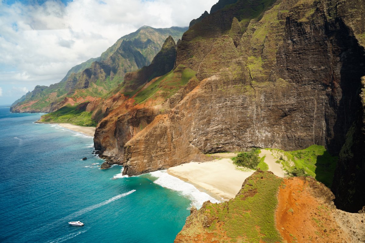 Dramatic View of the Napali Coast on Kauai