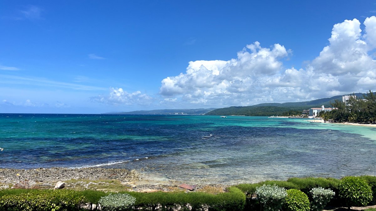 Ocho Rios beach view in Jamaica