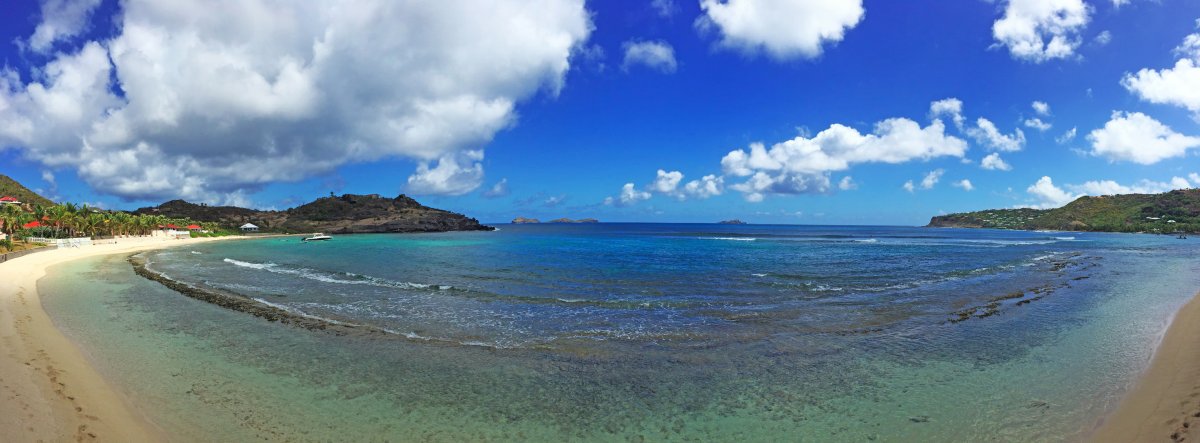 Lorient Beach St. Barts via from the beachfront