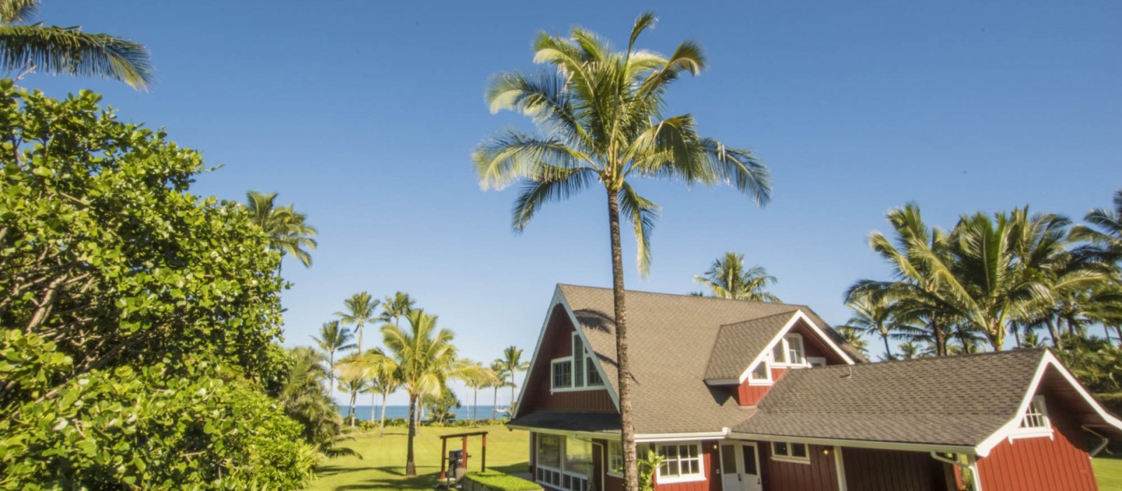 The Red House in Hanalei Hanalei Vacation Rental Exotic Estates