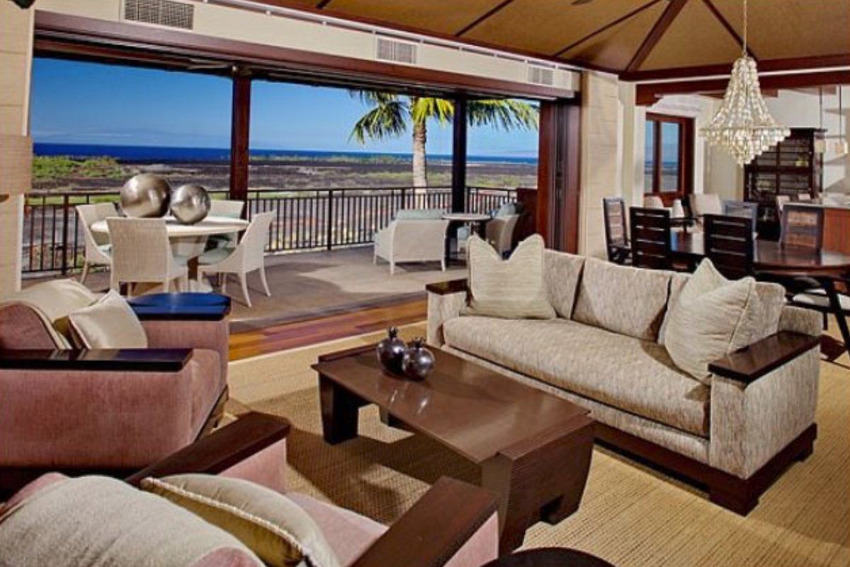 Step into a world of luxury at Haliipua at Hualalai, featuring mahogany accents, gleaming hardwood floors, state-of-the-art lighting, and luxurious furnishings