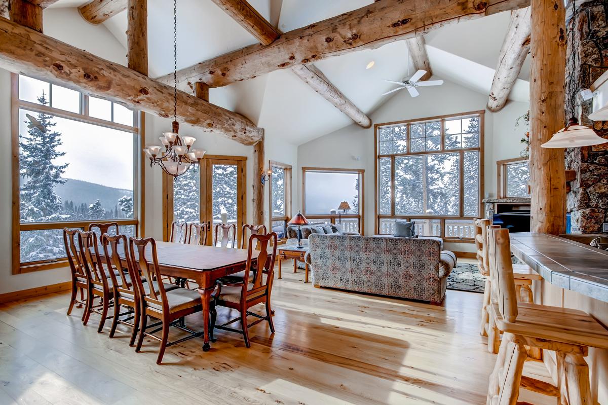 Dining area with seating for 10 - Dunkin Hill Lodge Breckenridge Vacation Rental