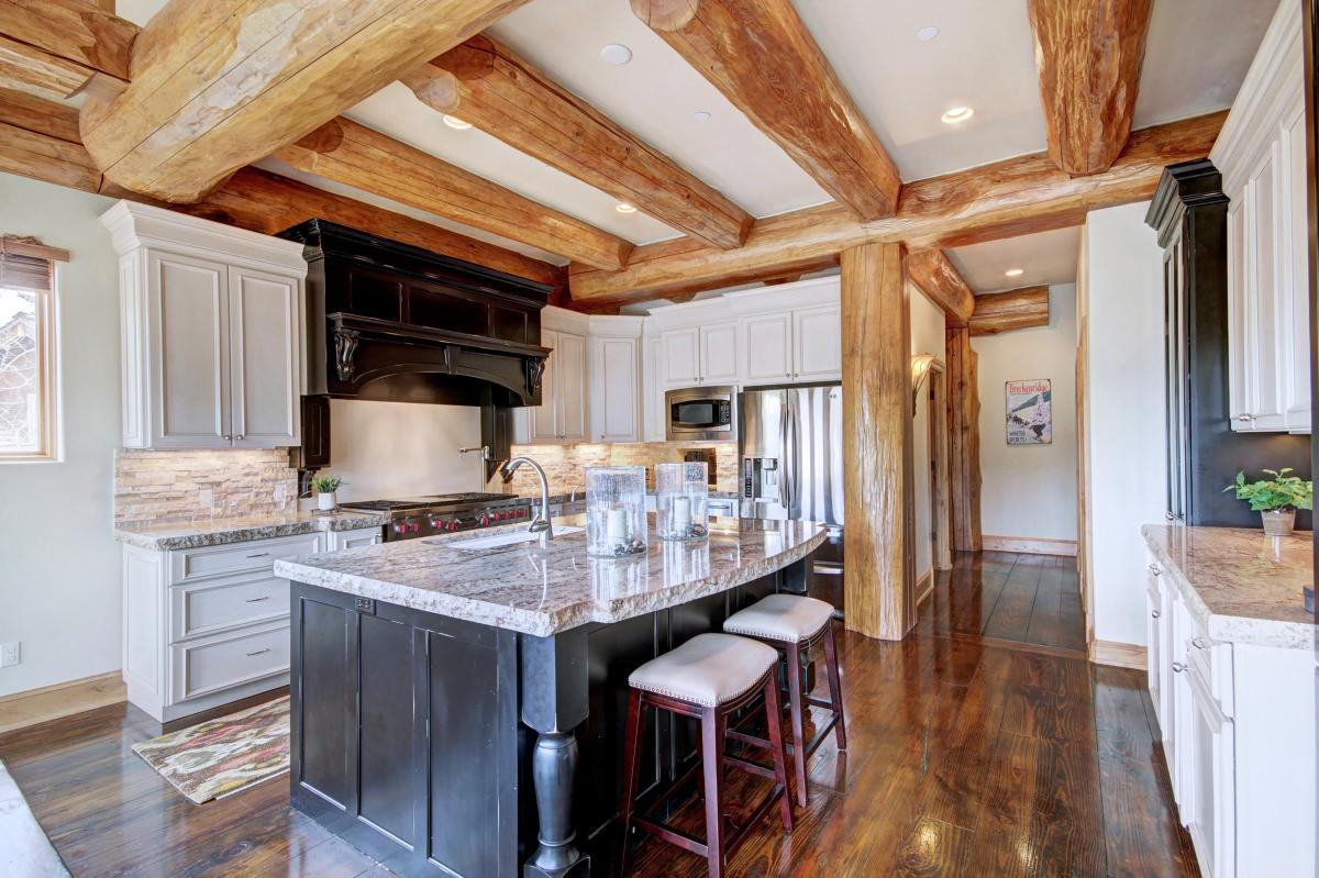 Seating for to at the kitchen island - Clowsgill Holme Breckenridge Vacation Rental