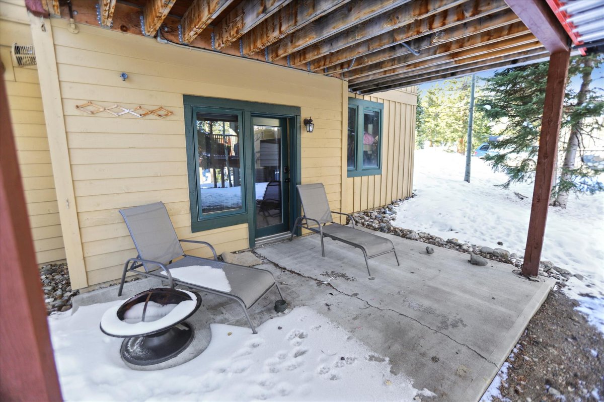 Private master patio - Highwood Hideaway Breckenridge Vacation Rental