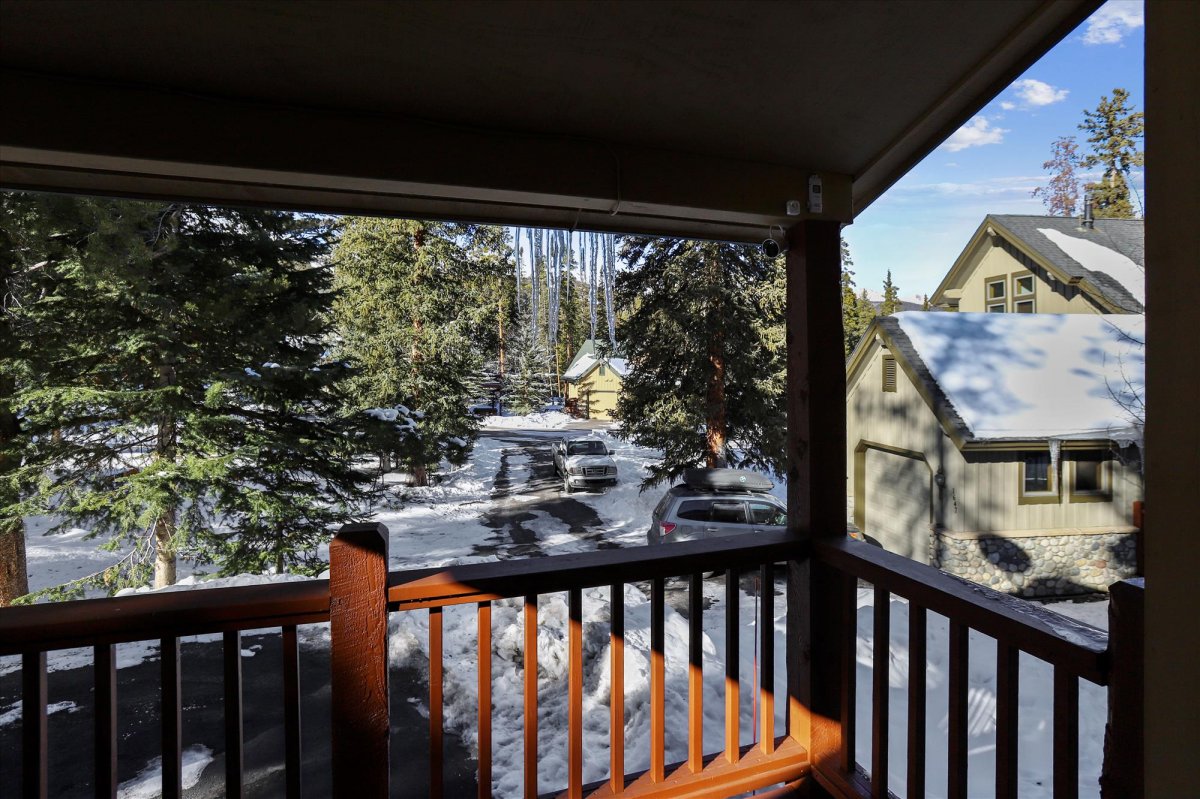 Main floor deck - Highwood Hideaway Breckenridge Vacation Rental