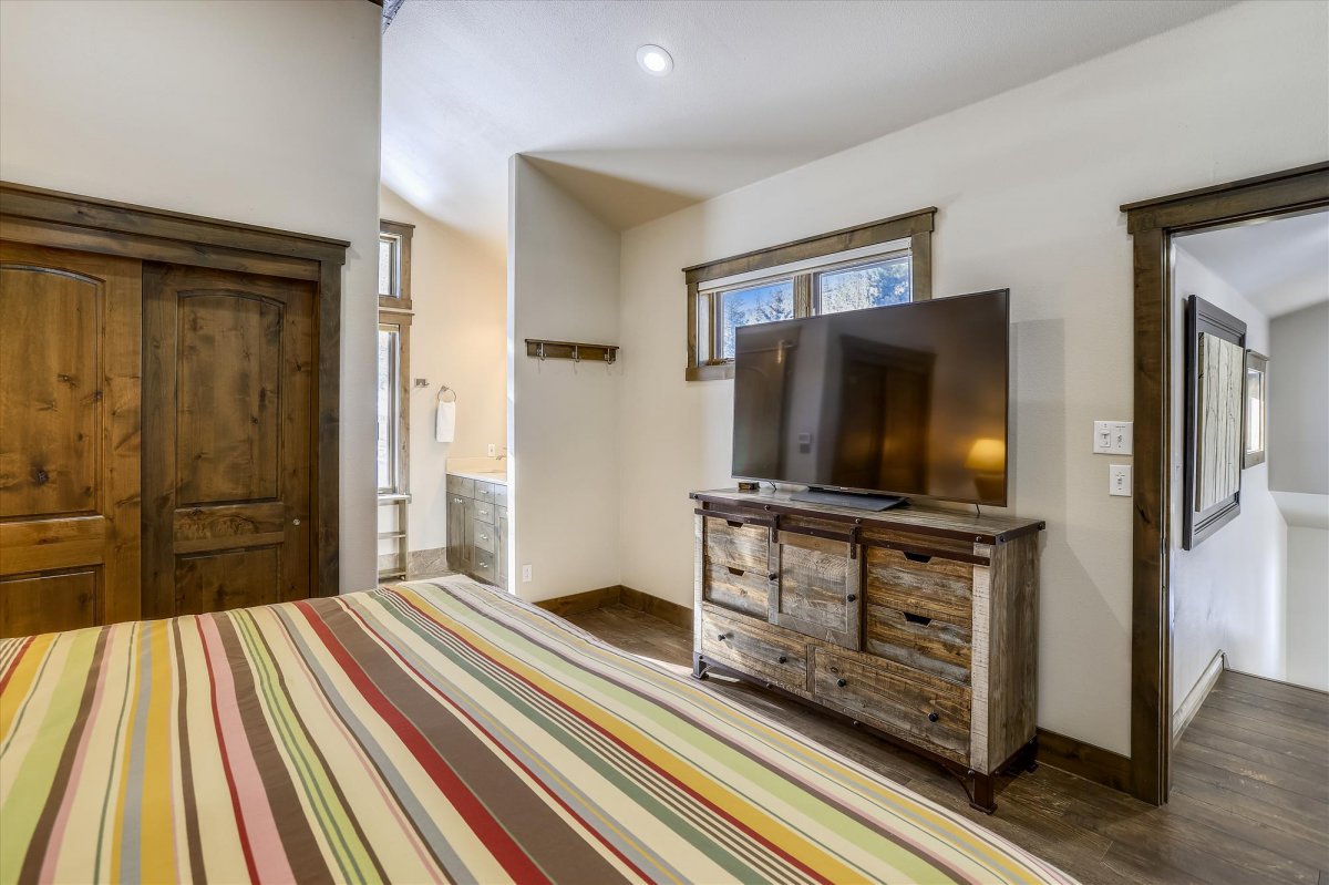 Enjoy this private space with en-suite bathroom and flat-screen TV - Highwood Hideaway Breckenridge Vacation Rental