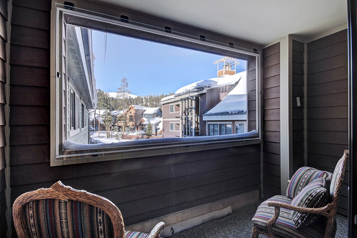 Take in the views from the outdoor balcony located of master bedroom.