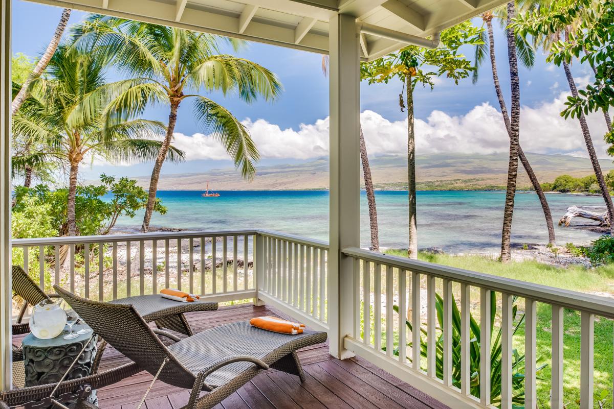 Amazing Ocean and Kohala Mountain Views From the Primary Bedroom Lanai.