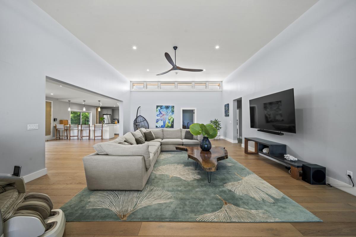 Stretch out in the open living area with generous seating and a bright, airy feel.
