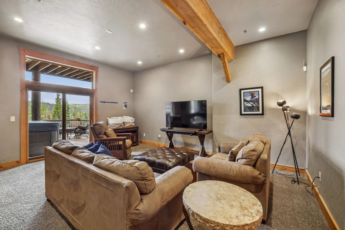 Downstairs Living Area, Swift Getaway, Breckenridge Vacation Rental