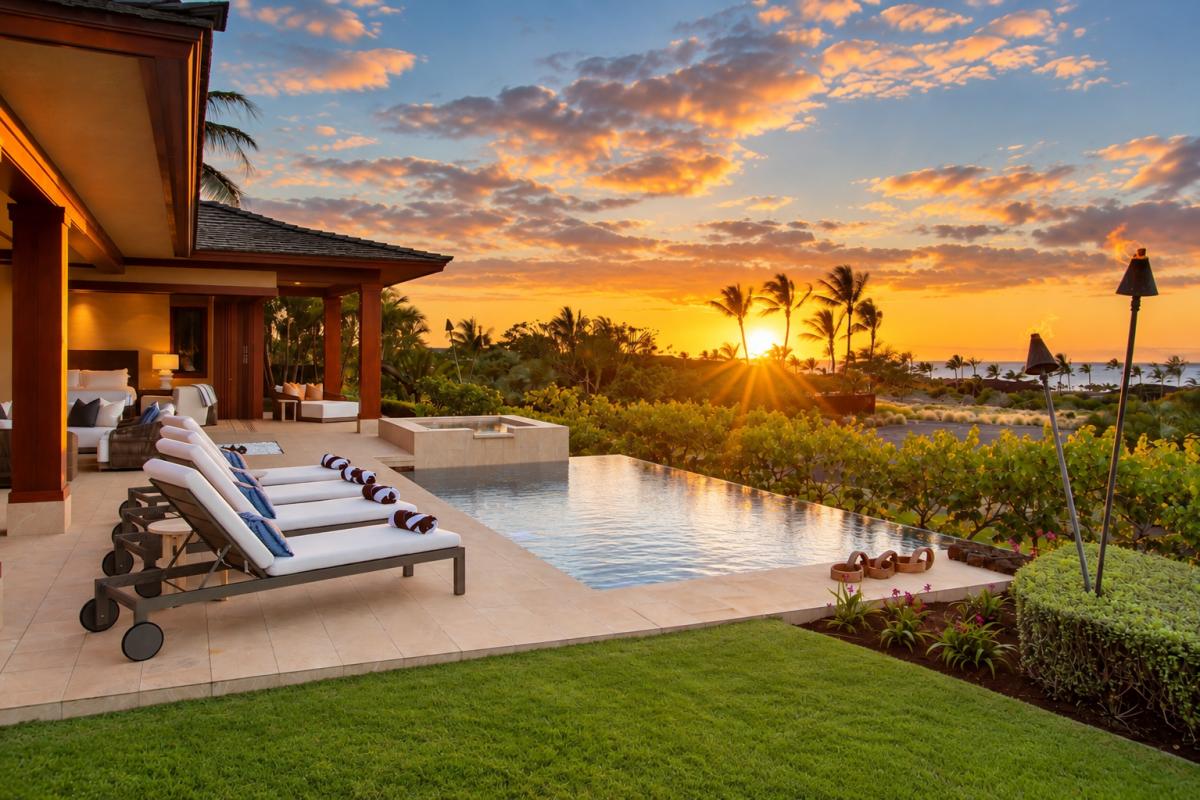 Enjoy stunning sunsets, panoramic coastline views and beautiful tropical landscaping.