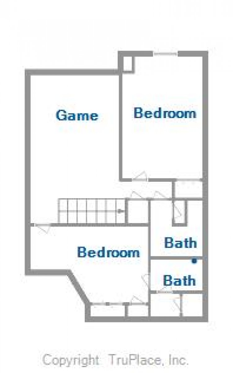 Lower level floor plan