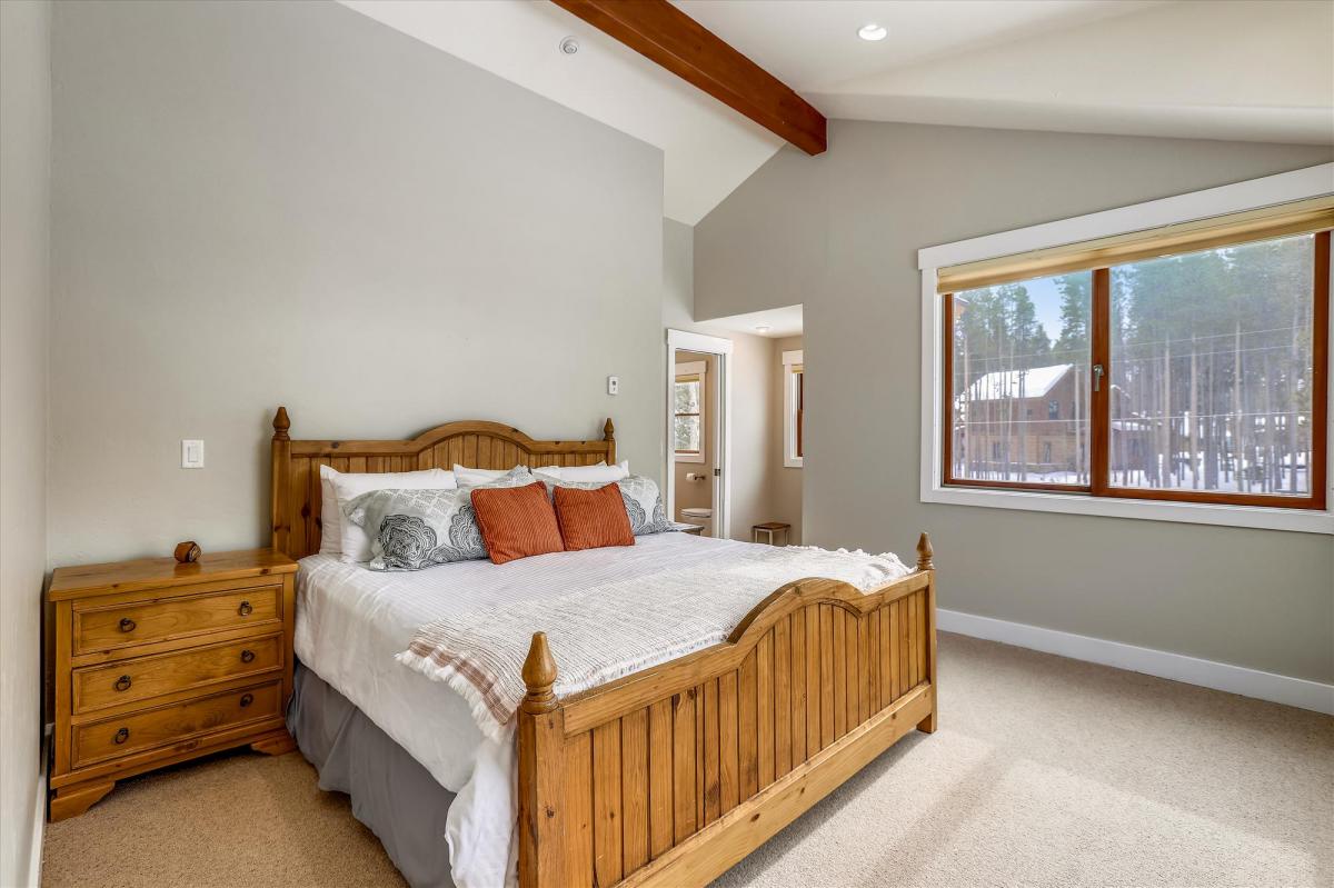 Upper Level-Primary Bedroom- On the Rocks Breckenridge Vacation Rental