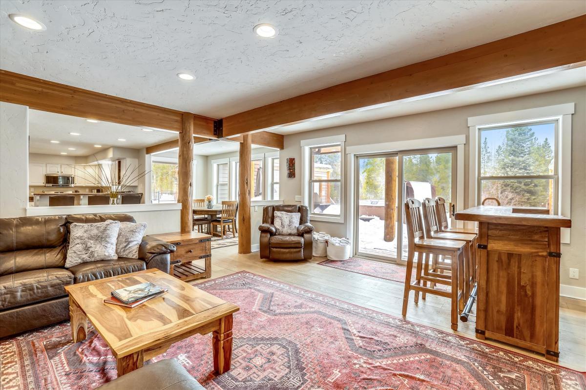 Main Level-Living Room- On the Rocks Breckenridge Vacation Rental