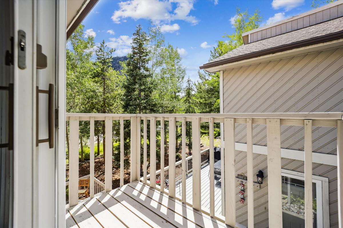 View from upper level deck off master king bedroom - Frisco Creekside Retreat - Frisco Vacation Rental