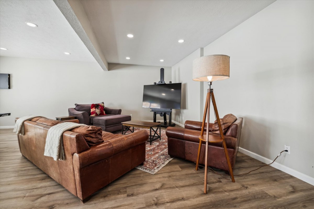 Lower floor living area,The Gold Hill Chateau, Breckenridge Vacation Rental