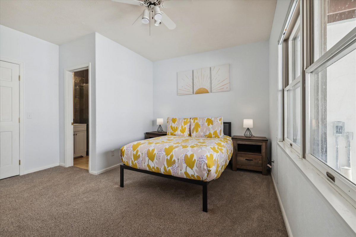 Lower level queen bedroom, The Gold Hill Chateau, Breckenridge Vacation Rental