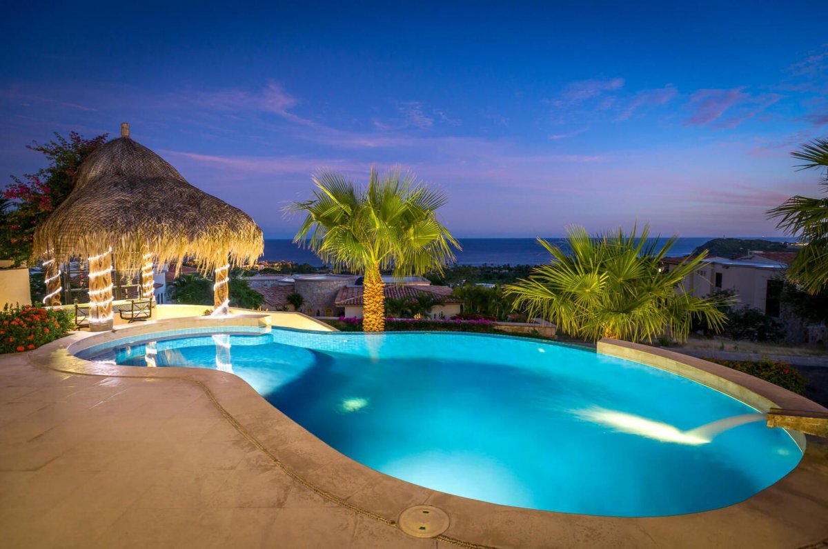 Take a dip in the spacious pool and enjoy the stunning ocean view!