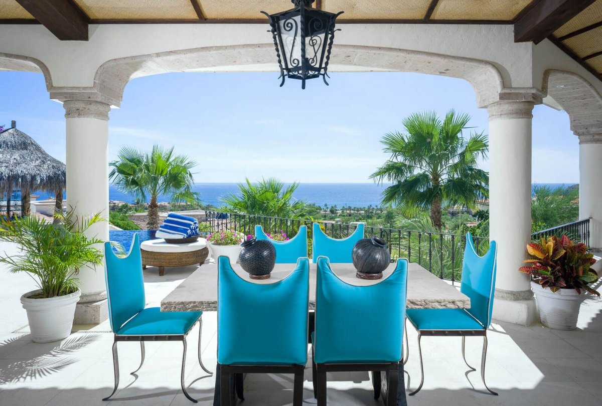 Columned archways adds to the regal and luxurious architecture of Villa Buena Vida!