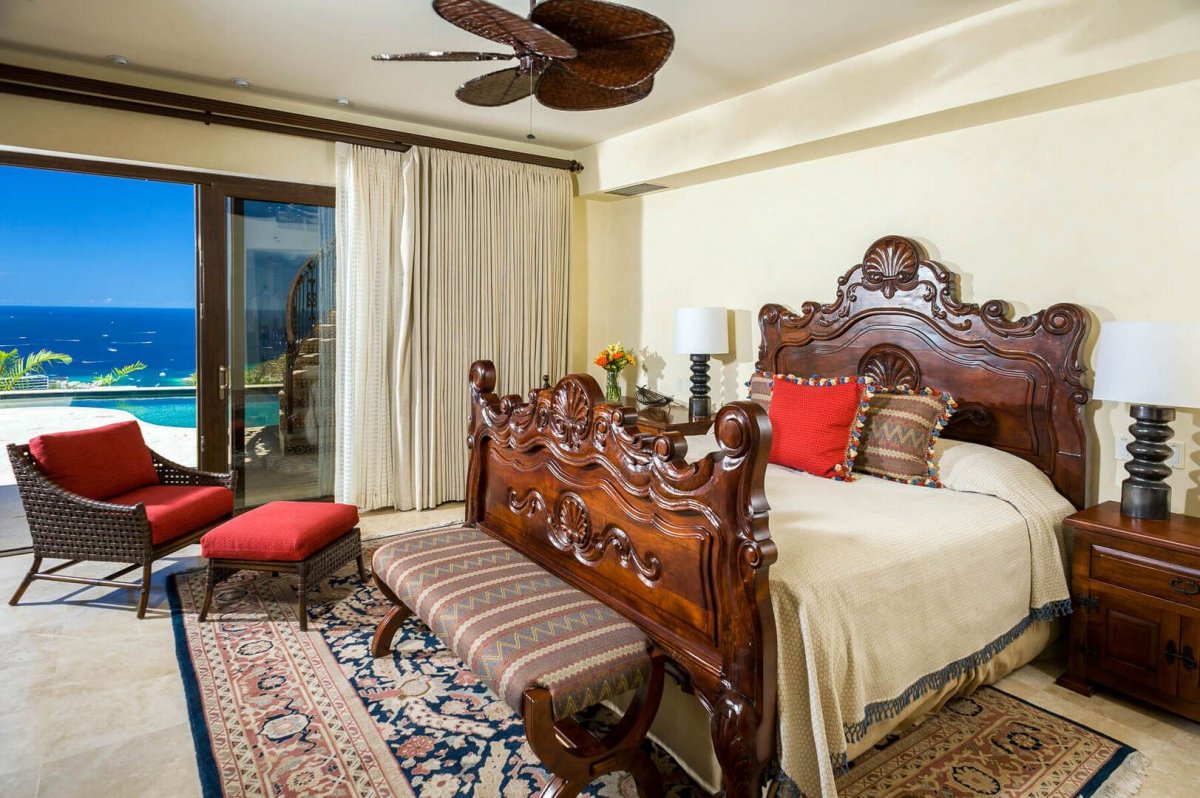 Enjoy the specific color schemes that flow through each bedroom.