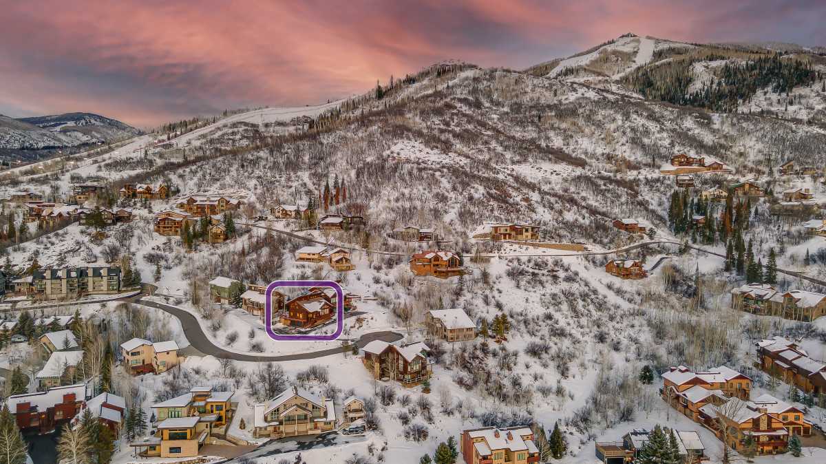 Aerial of Watchtower Chalet and Steamboat Ski Resort