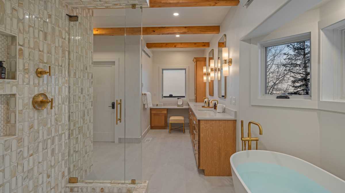 Luxurious primary ensuite on main level