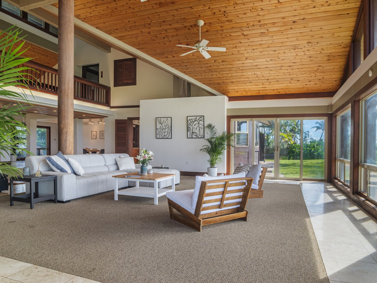 Easy access to outdoors from the living area.