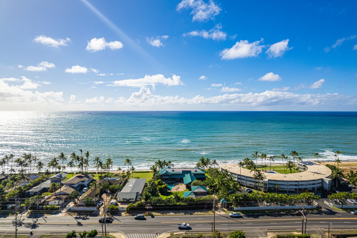 Oceanfront home.