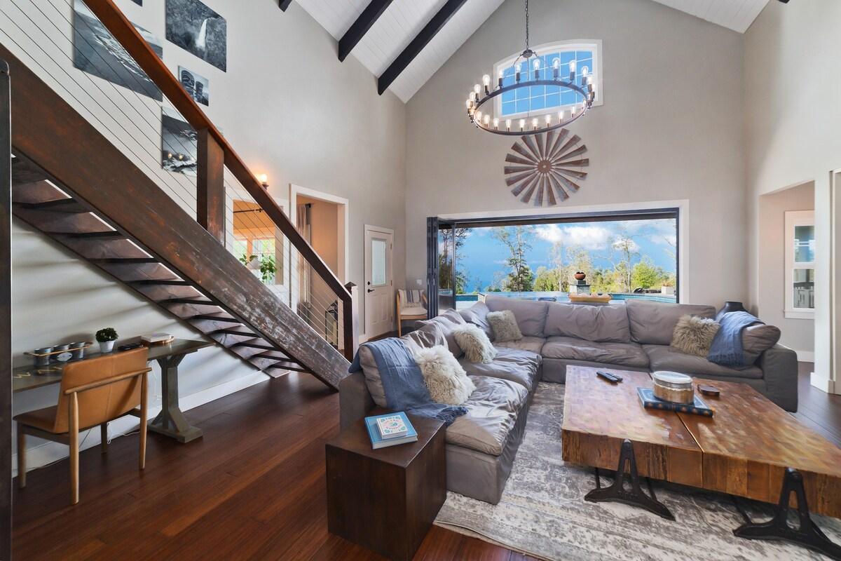 Breathtaking views from the main living room.