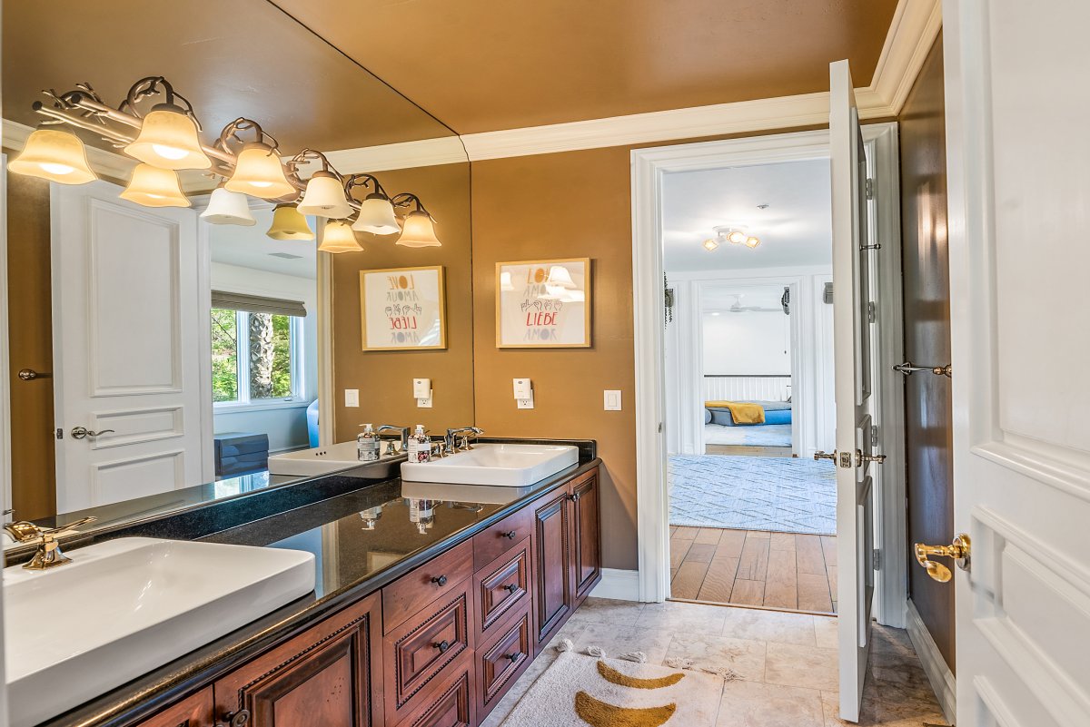 A bathroom is shared between The Nursery and "The Inner Child" bedroom.