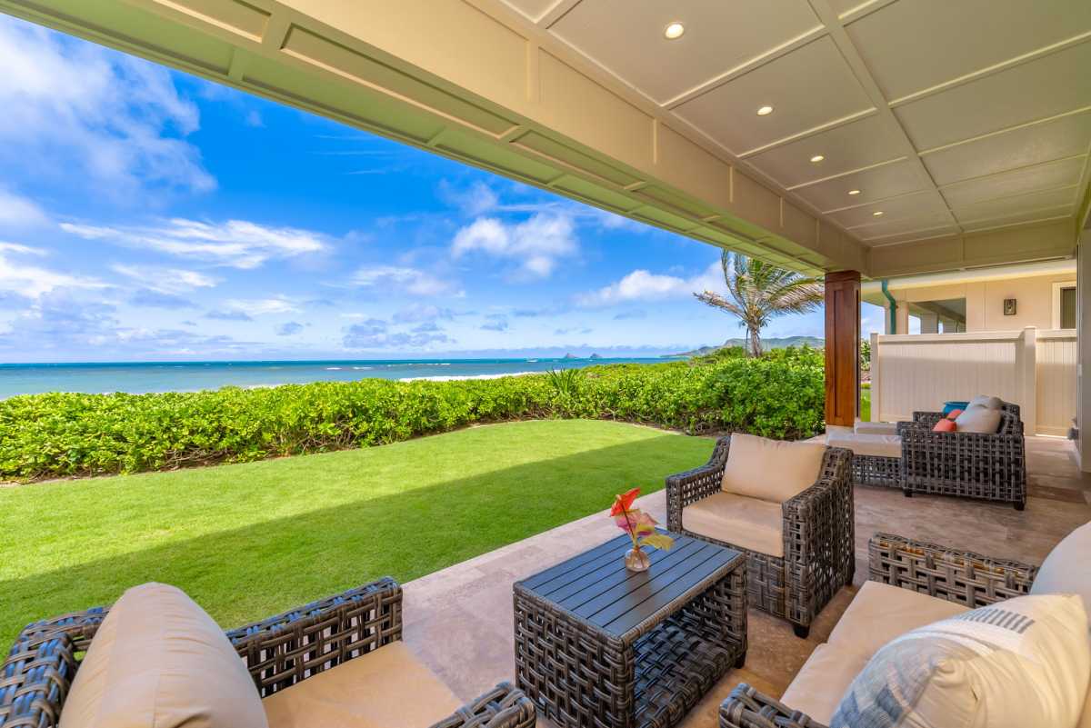 The view from the lower-level lanai.