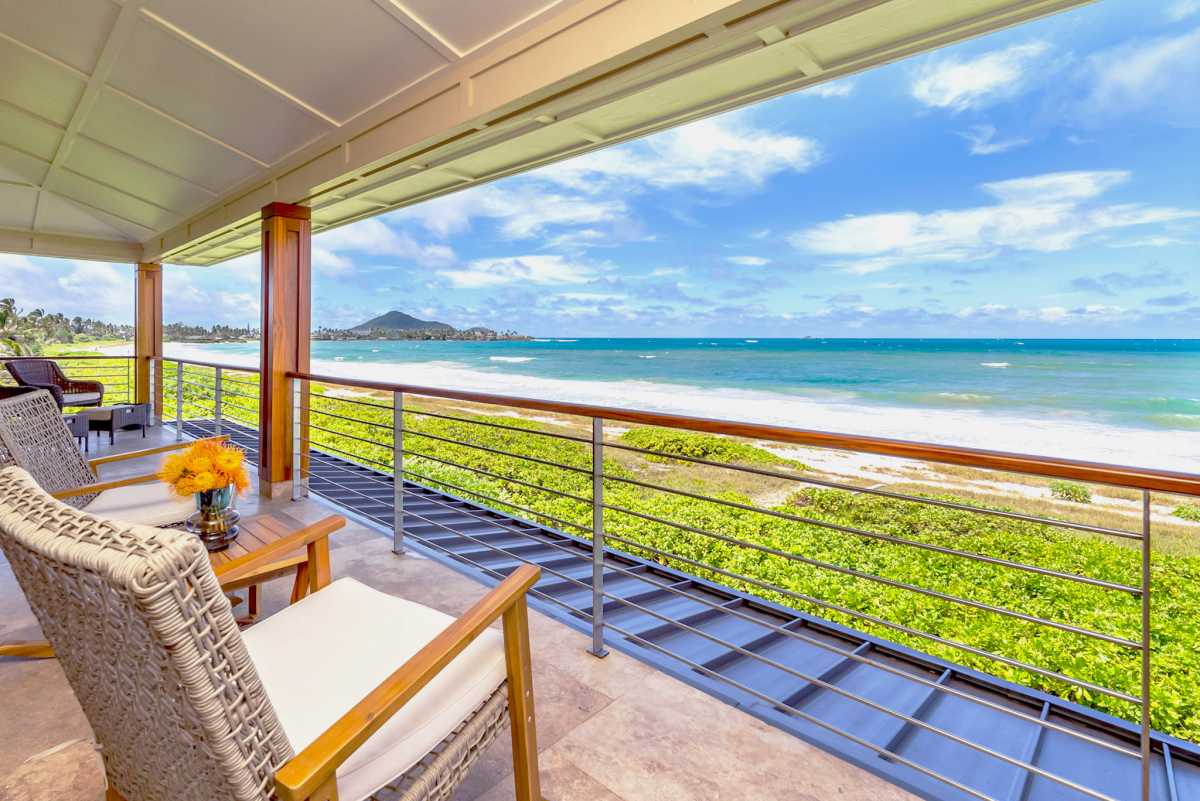 Savor your morning coffee on the private lanai.