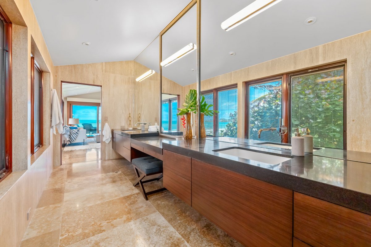 Enjoy the expansive vanity area on the ensuite bathroom.