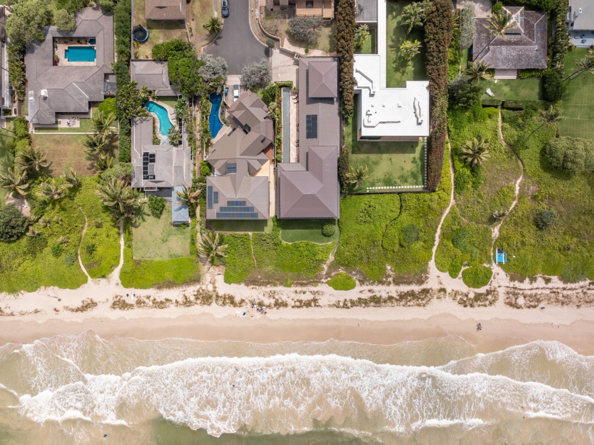 Aerial shot of the property.