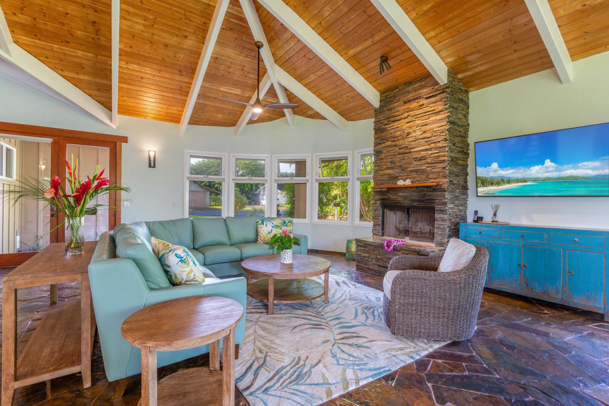 Curl up with a book or relax by the fire place.