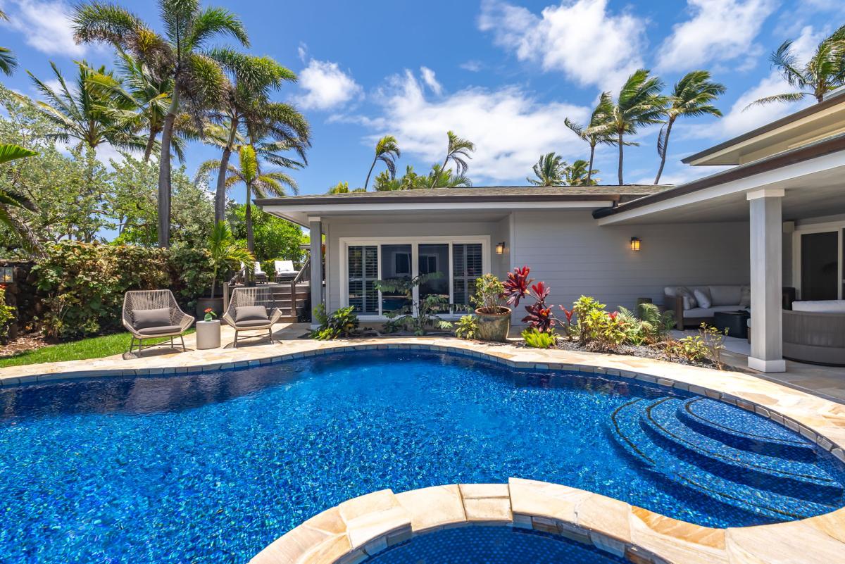 Dive into the sparkling pool or unwind in the spa—paradise just steps away.
