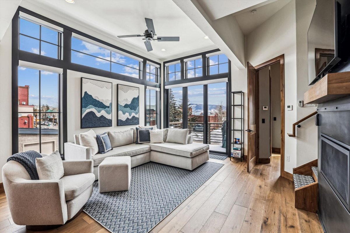 Living Area, Decked Out Downtown, Frisco Vacation Rental