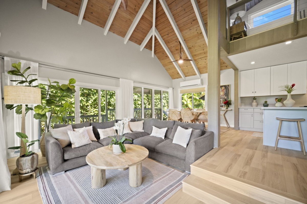 With spacious ceilings and living spaces